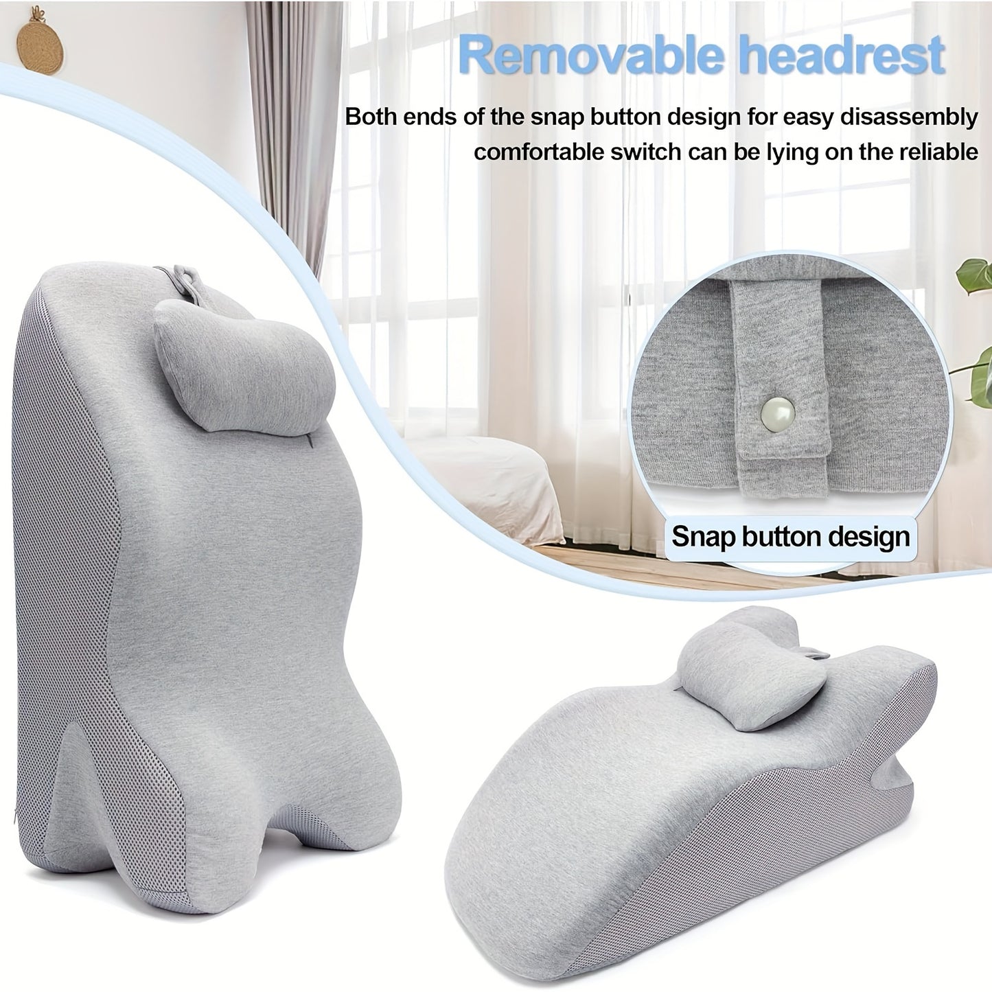 CloudRest Ergonomic Lounge Pillow – Perfect for Rest, Reading, and Relaxing