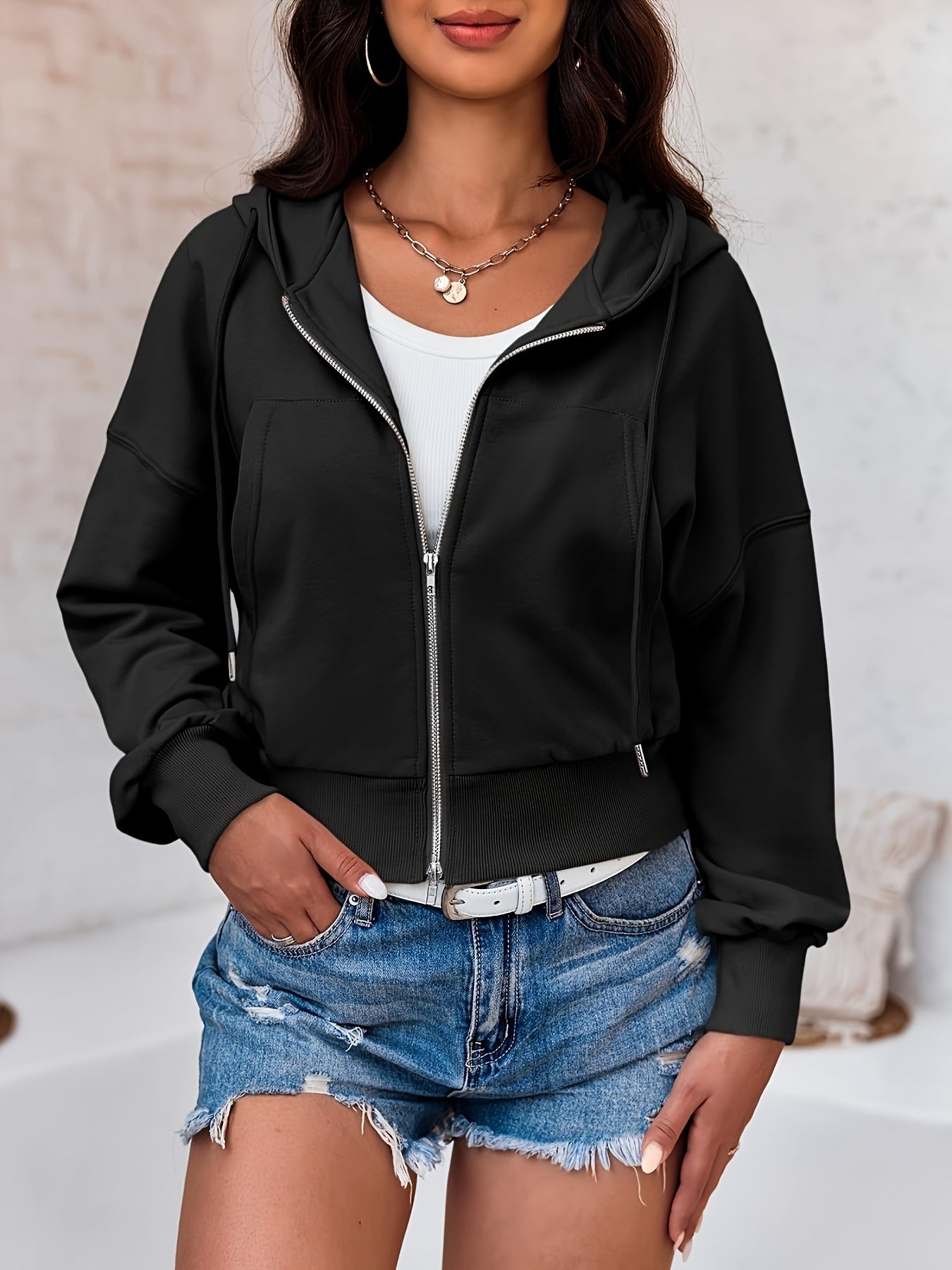 CozyChic Crop Hoodie