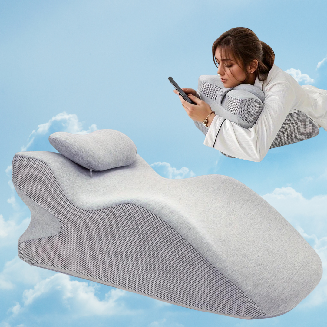 CloudRest Ergonomic Lounge Pillow – Perfect for Rest, Reading, and Relaxing