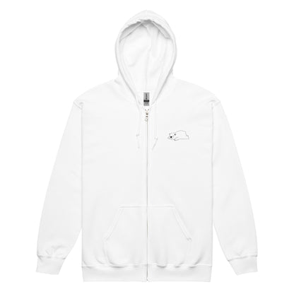 Cozy Comfi Unisex heavy zip hoodie - Hleepy Bear