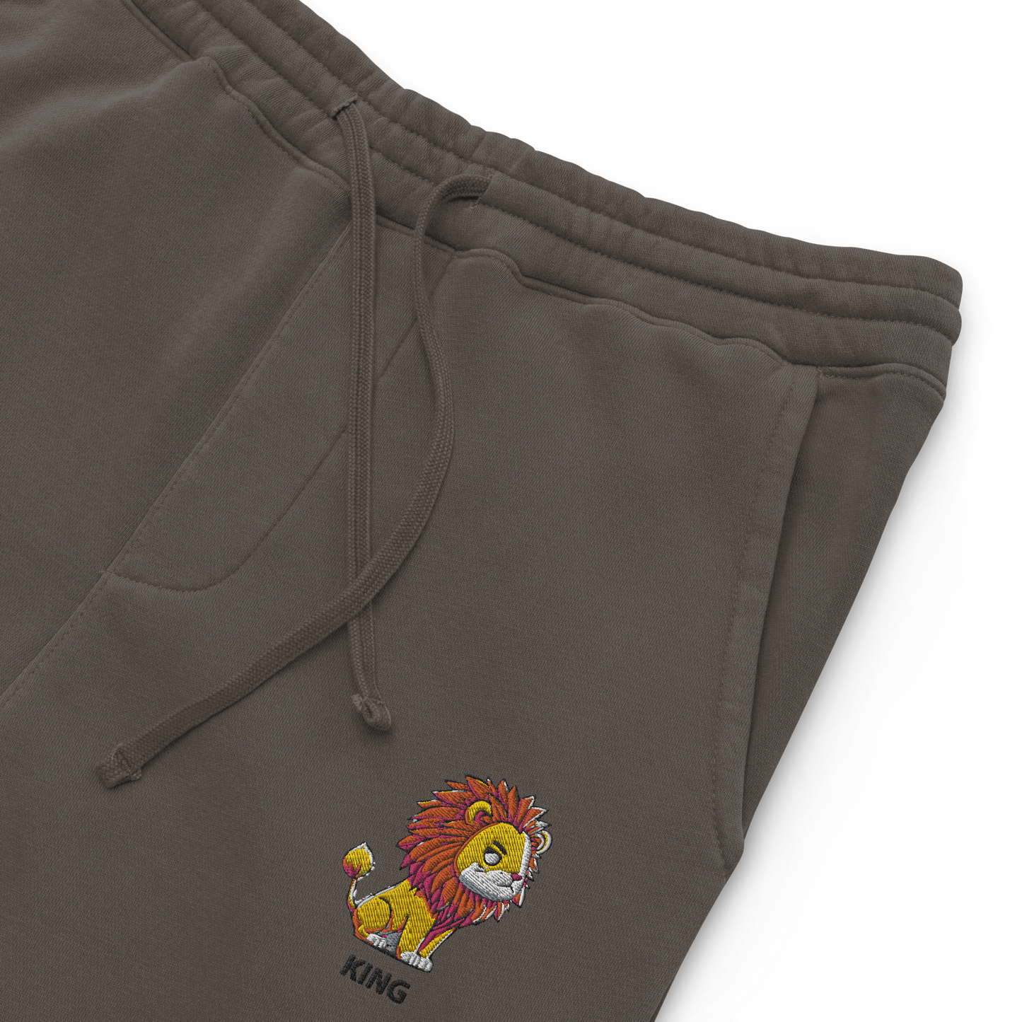 Cozy Comfi Unisex sweatpants "KING" Lion embroidery