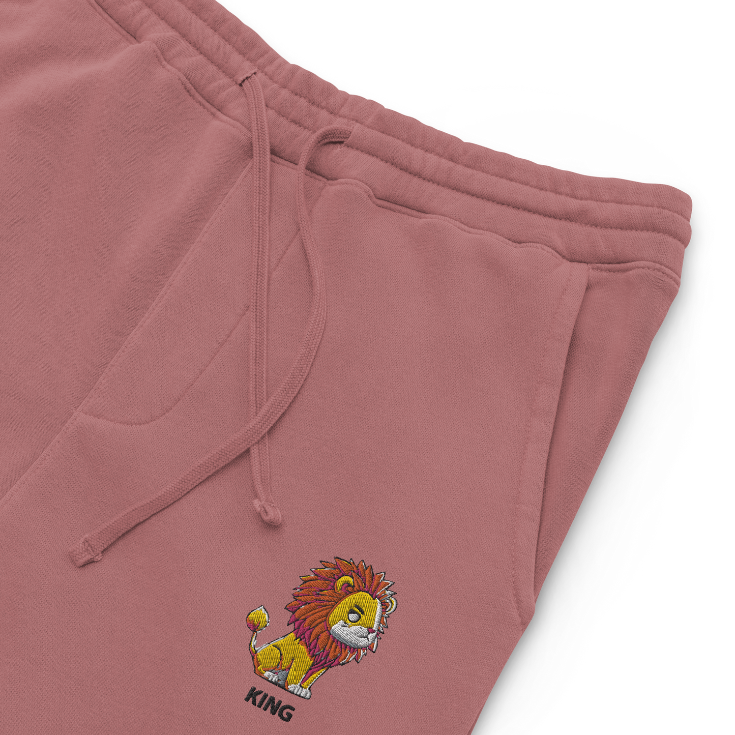 Cozy Comfi Unisex sweatpants "KING" Lion embroidery