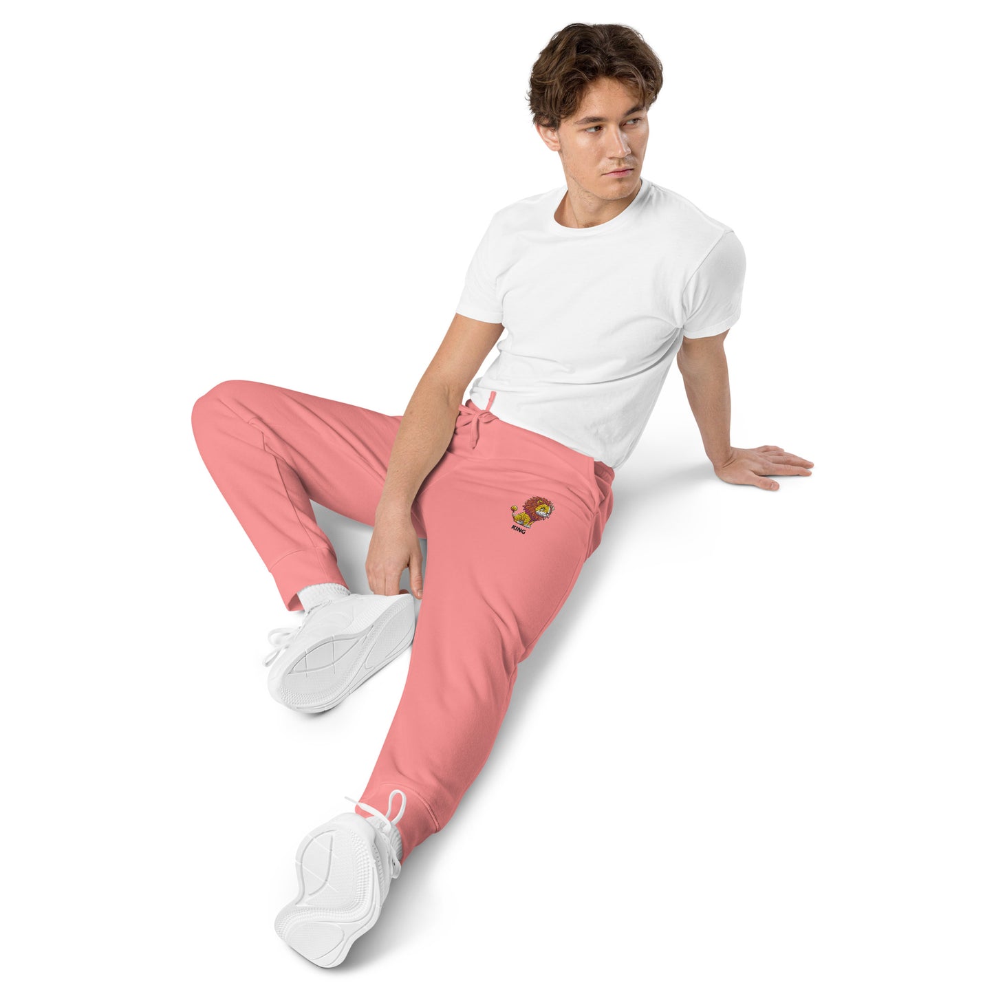 Cozy Comfi Unisex sweatpants "KING" Lion embroidery