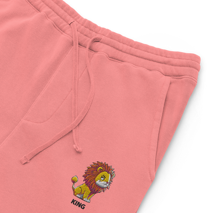 Cozy Comfi Unisex sweatpants "KING" Lion embroidery