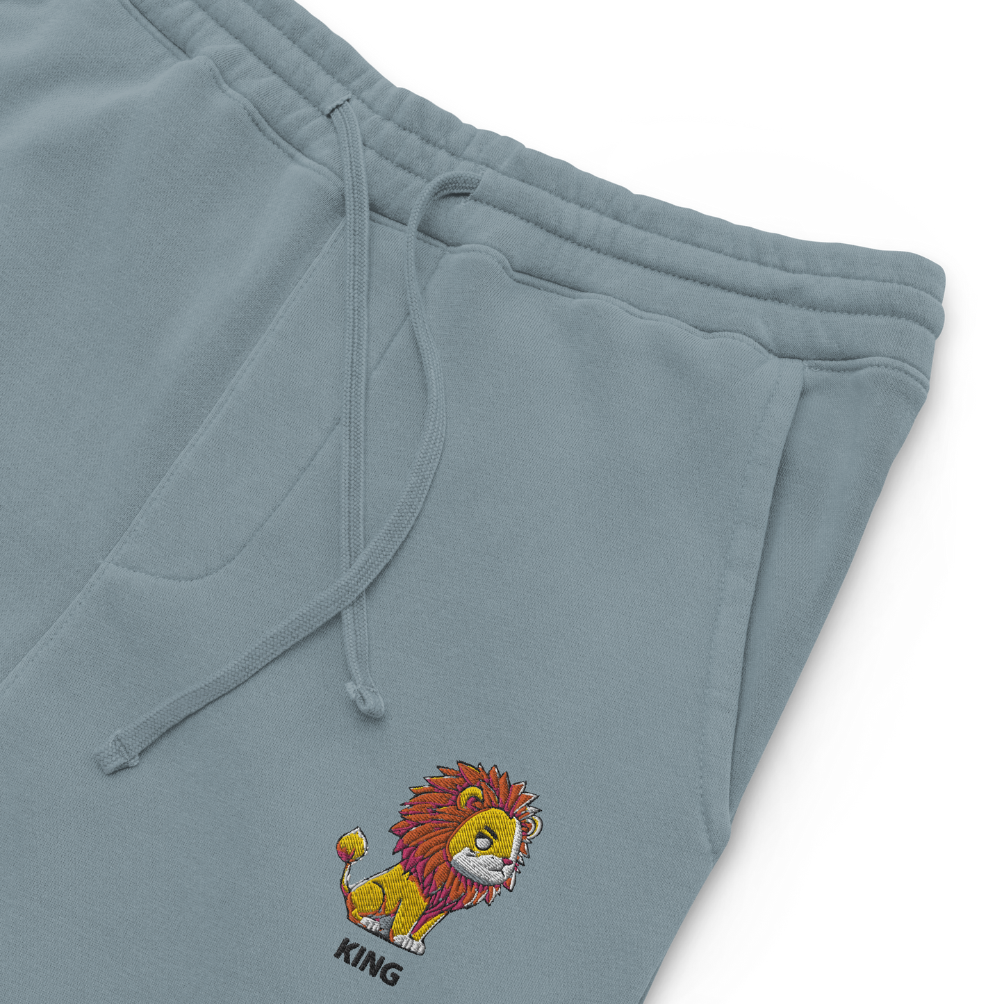 Cozy Comfi Unisex sweatpants "KING" Lion embroidery